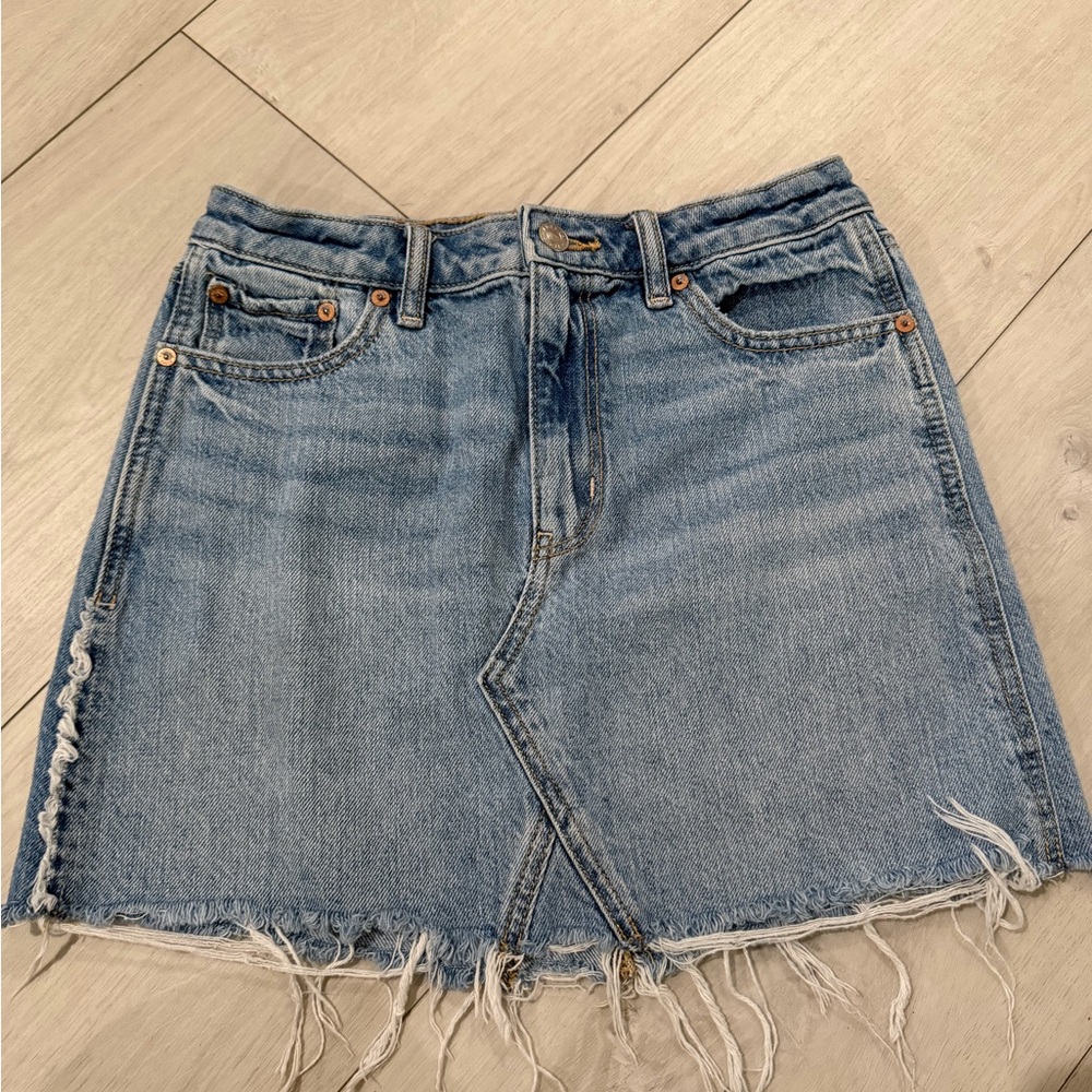 Blue denim skirt American eagle